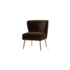 Fission Fabric Accent Chair in Brown Colour
