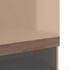 Sydney Modular Wall-Mounted Shelf in Beige High Gloss