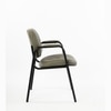Kepler Brooks Embassy Leatherette Visitor Chair in Grey Colour