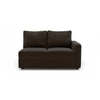 Apollo Compact Sofa (Colour : Chocolate, Cushion : Hard, Seating Capacity : Left Aligned 2 Seater + Left Aligned Chaise + Ottoman)