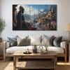 The Castle Decor Lord Rama Wall Art Set of 5 Digital Painting 27x48 Inch