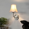 Devansh Steel Cotton Wall Mounted Lamp With Cotton Off White Shade