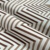Light Brown Abstract 180 TC Flat 1 Queen  Bedsheet with 2 Pillow Covers