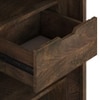 Satsuki Solid Wood Bar Cabinet (White & Walnut Finish)