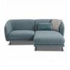Verona 3 Seater L Shape Sofa Right Chaise with Accent Pillows Celadon Green