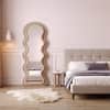 The Artment Brown Ripple Edge Unbreakable Floor Mirror For Home (170 X 70 CM)