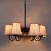 Devansh Dual Black Wallmounted Lamp With Cotton Black Shade