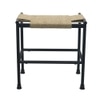 Metalsmith Cast Iron Stool – Hand Knitted Jute