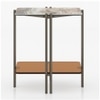 Paloma Marble Side Table in Jupiter Red Spanish Ceramic Finish