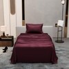 Stoa Paris Single Bedsheet with 1 Pillow Cover sheet with Velvet Wine