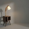 Noel Beige Jute Floor Lamp with Beige Jute Base