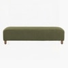 Zelko Boucle 2 Seater  Ottoman Bench in Pista Green  Color