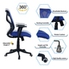 Zeeazyana Mid Back Ergonomic Chair in Blue Colour