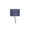 Flora Zig Zag Iron Floor lamp with Jute Drum Blue Shade (Z25)