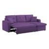 Universe Solid Wood Sofa cum Bed in Purple