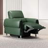 Vivian One Seater Motorized Leather Recliner in Hunter Green Colour