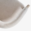 Dune Solid Wood Bench in White Colour