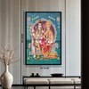 The Castle Decor Lord Shiva Parivar Wall Painting Framed Artwork 20x30 Inch Style 3