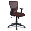 Peacifice Mid Back Ergonomic Chair in Brown Colour