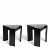 Avina Sheesham Wood Set of 2 End Tables / Tea Tables in Dark Brown Finish
