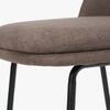Amari Fabric Dining Chair in Brown Colour