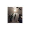 Triune Beige Jute Floor Lamp with Beige Jute Base