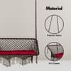 Swingzy Premium Large Double Seater Swing Chair with Cushion Brown