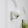 Orbit Single Light Opal Glass Wall Lamp