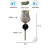 Devansh Metal Electric Wall Light in Black Colour with Multi Shade Count of 1 Light