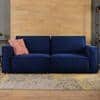 Skult 3 Pull Out Sofa Cum Bed In Navy Blue Colour