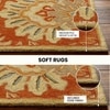 Multicolor Rust Wool Rug 8 Feet