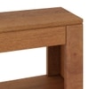 Epsilon Solid Wood Console Table In Amber Walnut Finish