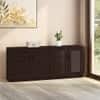 Bennis 21 Pair Shoe Rack in Dark Walnut Finish