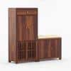 Noguchi Shoe Rack Of 40 Pairs In Provincial Teak Color