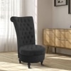 Piece High Back Accent Chair in Black Colour