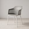 Kepler Brooks Senora Cafeteria Dining Chair in Grey Colour