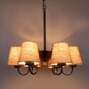 Devansh Black Wall Mounted Lamp With Off-White Cotton Shade