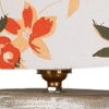 Asher Multicolor cotton table lamp with White Brushed wood base
