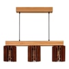 Ventus Beige Solid Wood Cluster Hanging Light