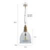 Lisandro Glass Hanging Light