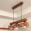 Star Brown Solid Wood Cluster Hanging Light