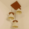 Propel Brown Solid Wood Cluster Hanging Light