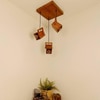 Focal Brown Solid Wood Cluster Hanging Light