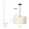 Iole Cotton Hanging Light