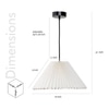 Syma Fabric Hanging Light