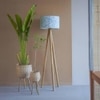 Flake floor lamp blue