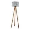 Flake floor lamp blue