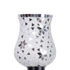 Hazel Multicolour Glass Floor Lamp with Black Iron Base