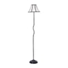 Isla Multicolour Fabric Floor Lamp with Black Iron Base
