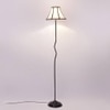 Isla Multicolour Fabric Floor Lamp with Black Iron Base